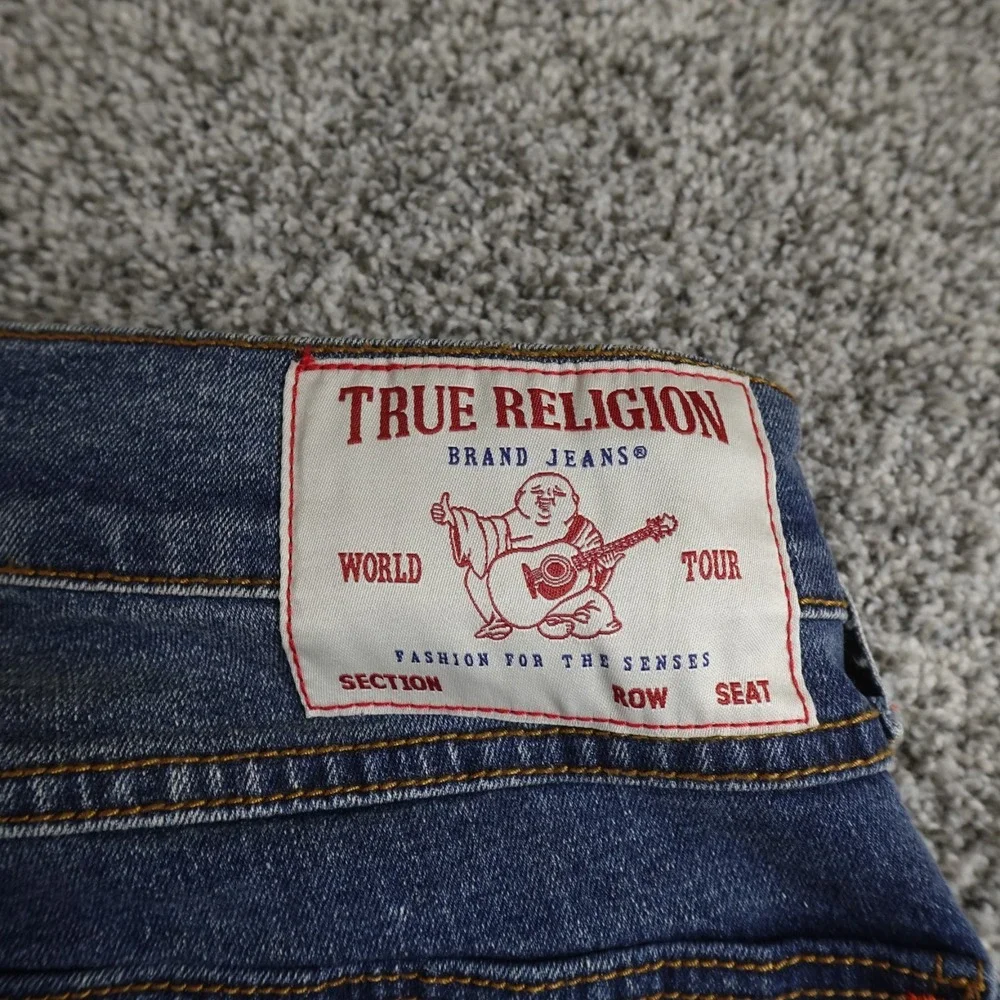 NEW True Religion Jeans Mens 32X34 Dark Blue‎ Denim Pants Ricky Relaxed Straight